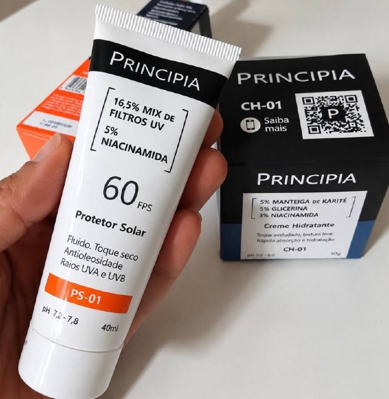 Principia Kit Hidratação E Proteção Facial Ch-o1 + Ps-01 Todo Tipo De Pele Dia/noite