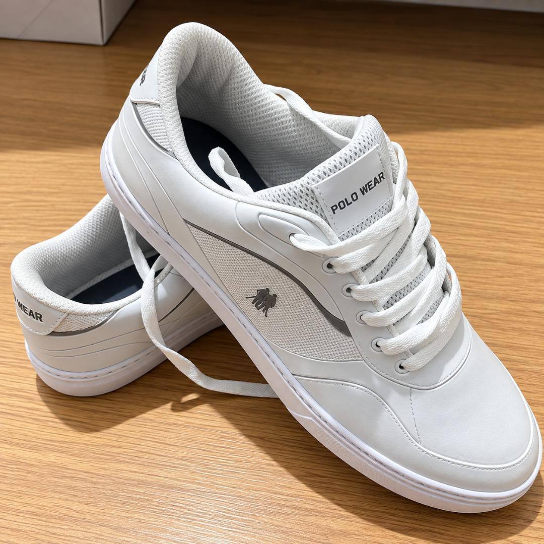 Tênis Casual Street Polo Wear Preto E Branco 43 Br