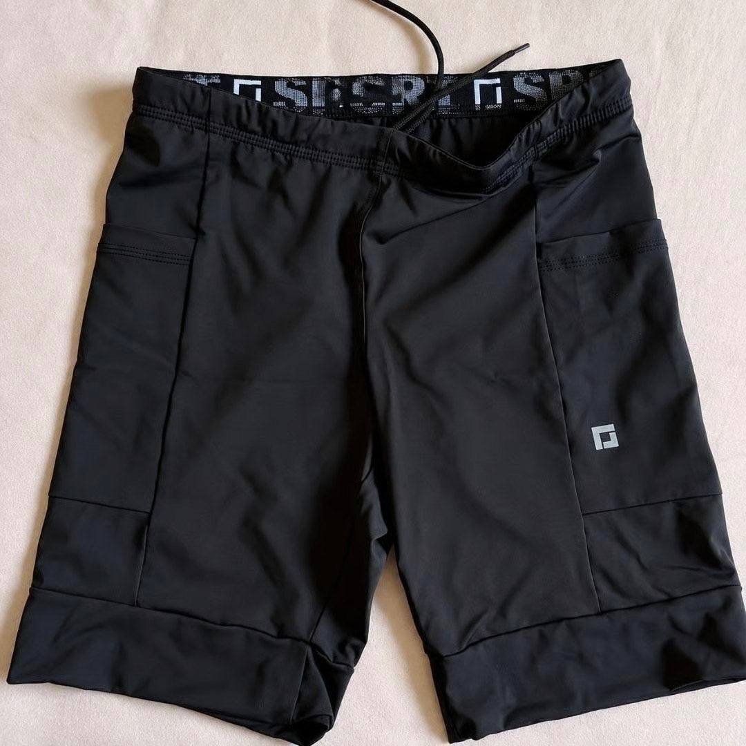 Bermuda De Compressão Para Corrida Masculina Com Bolso