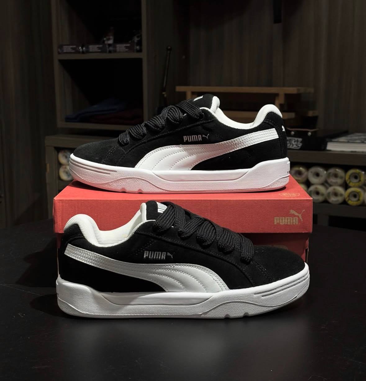 Tênis Masculino Park Lifestyle Easy Puma Puma Black-puma White Geométrico 42 Br