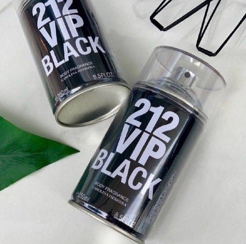 Carolina Herrera 212 Vip Men Black - Body Spray 250ml Blz Única