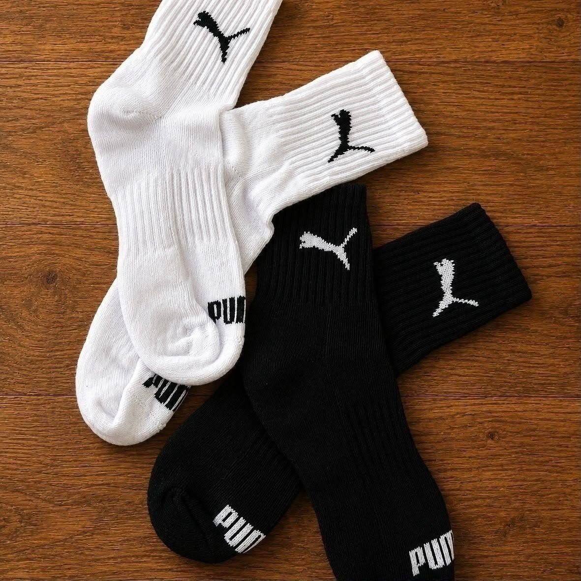 Kit 6x Pares Meia Esportiva Unisex Cano Médio Puma 4530/4795