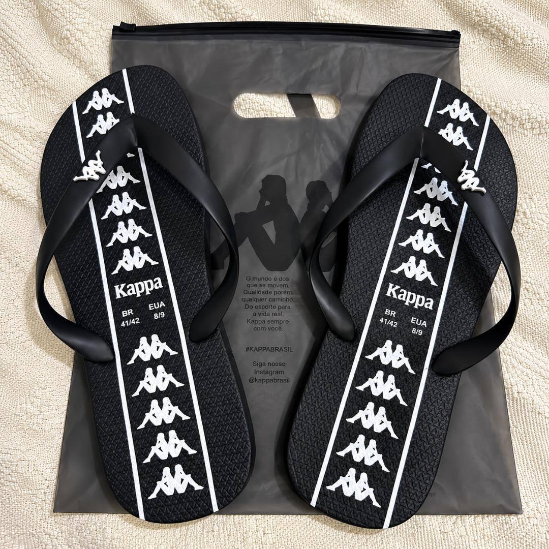 Chinelo Kappa Beach Adulto Unissex Em Borracha