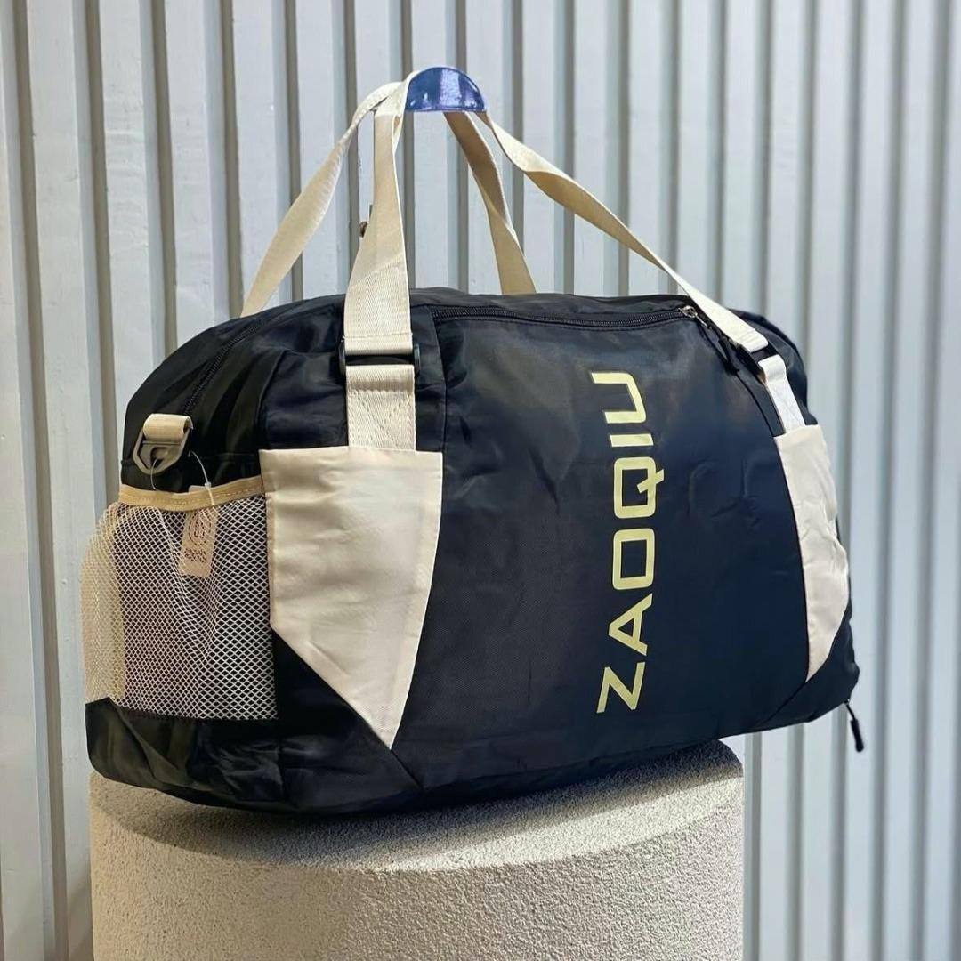 Bolsa de Viagem de Mão Grande Preta para Bordo e Academia