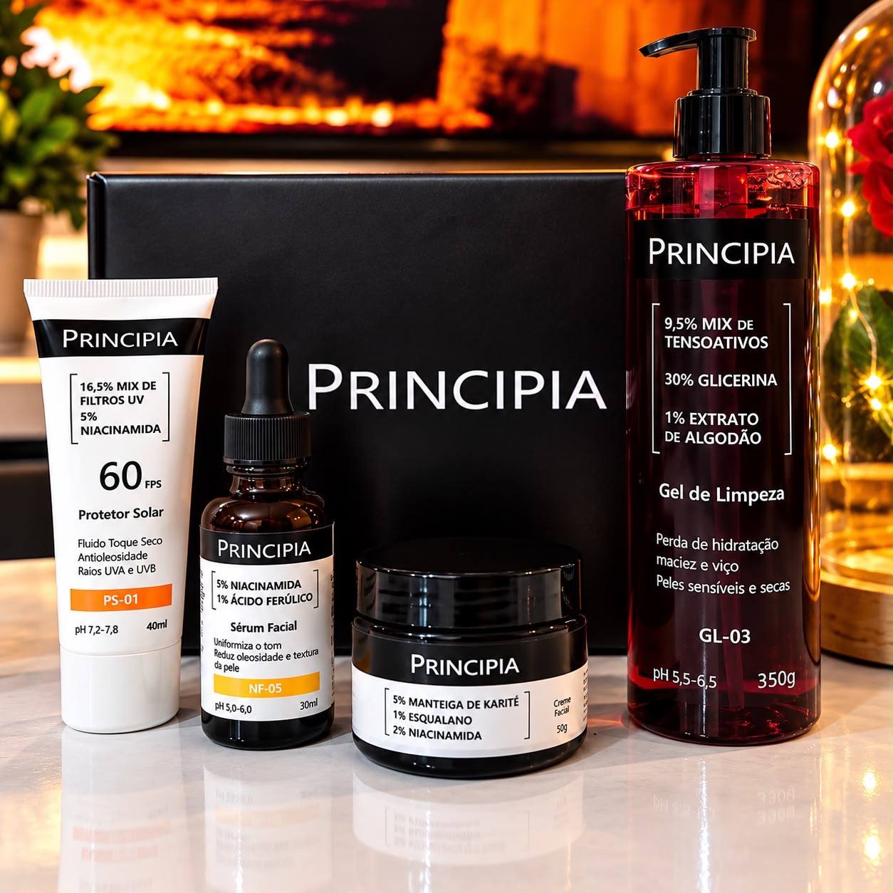 Principia Kit Essencial Gl-03 + Ch + Vc + Ps Sensível Dia/noite