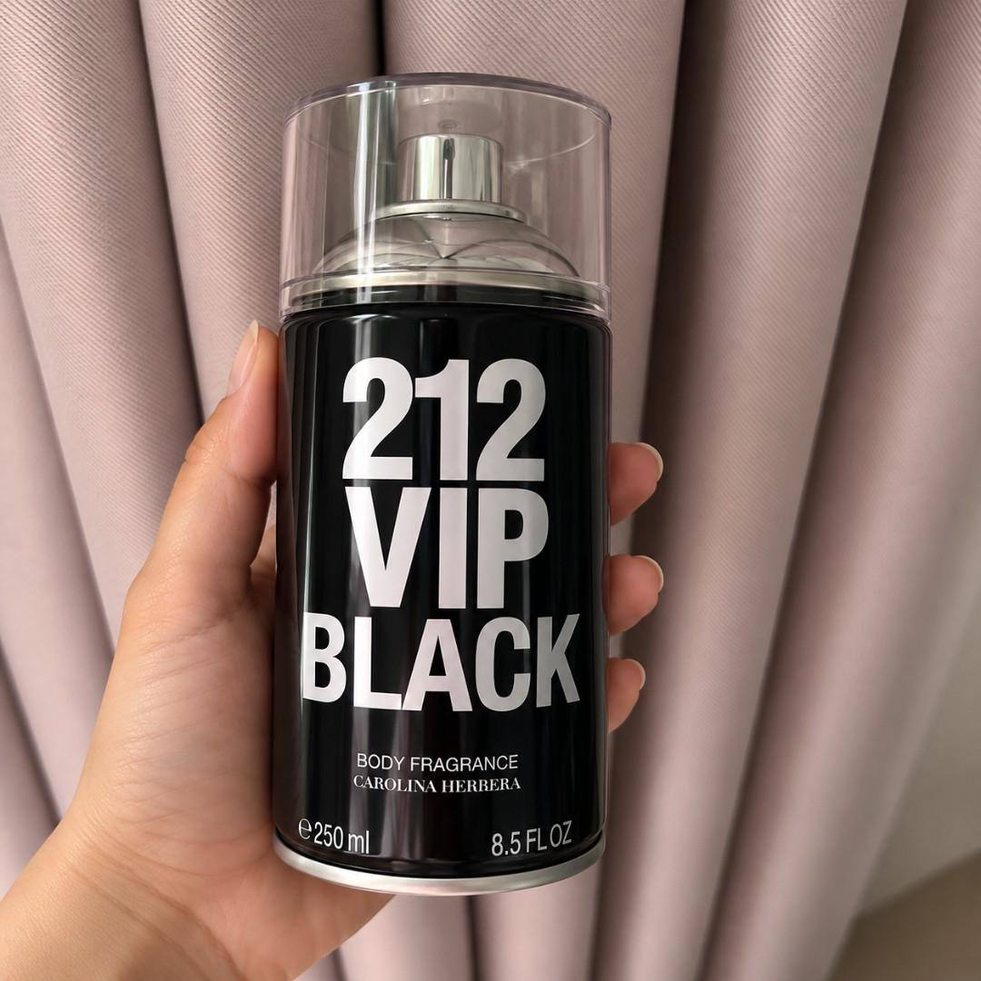 Carolina Herrera 212 Vip Men Black - Body Spray 250ml Blz Única