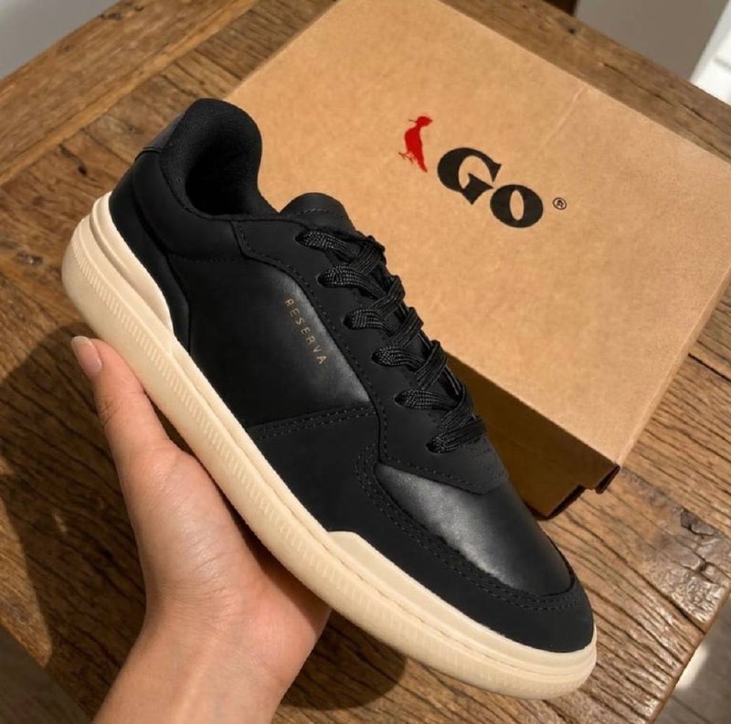 Tênis Reserva Go Horizon Social Casual Elegante Trabalho Preto 39 Br